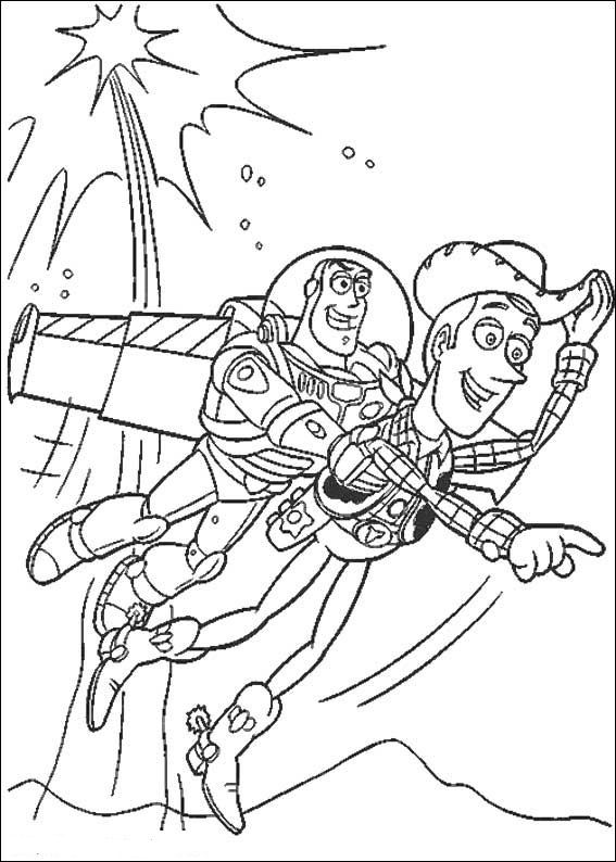 Plansa de colorat cu Toy Story 45 101